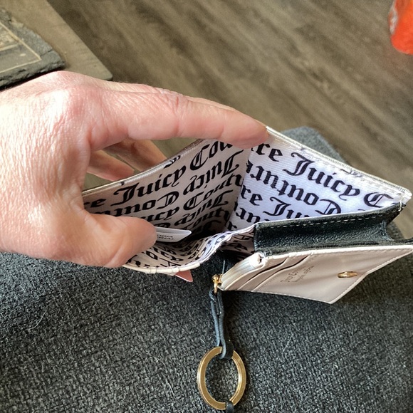 Juicy Couture Metallic Silver Shear Genius Small Structured Bifold. New with tag - Picture 6 of 11